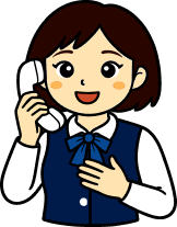 電話相談の女性キャラクター