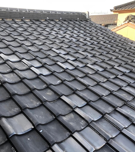 既存瓦葺き直し